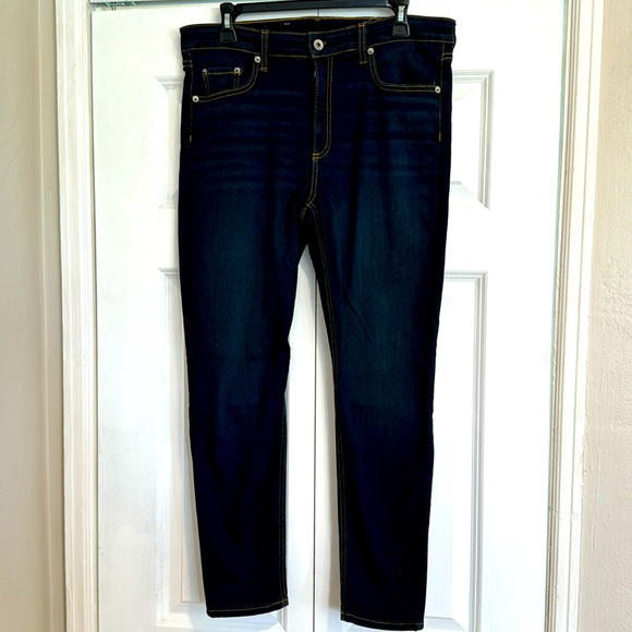 NWT RAG & BONE Dark Wash MID  Size 33 Skinny Leg - Picture 2 of 8